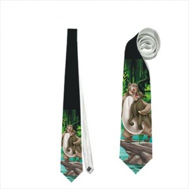Necktie the jungle book baloo bear bagheera black panther