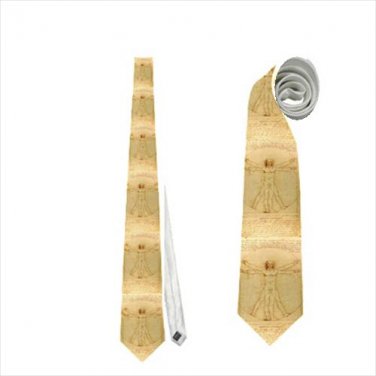 Necktie vitruvian man Leonardo da Vinci Renaissance