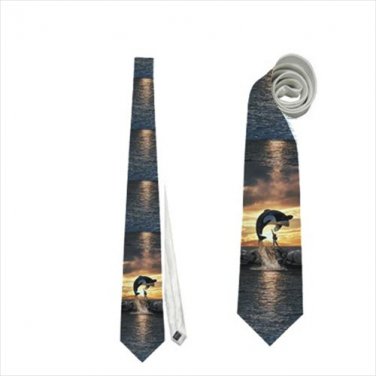 Necktie free willy orca whale