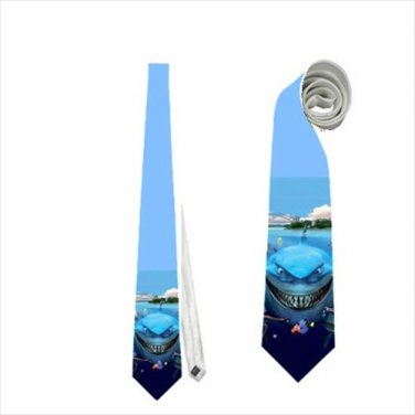 Necktie finding dory bruce nemo shark ocean  tie