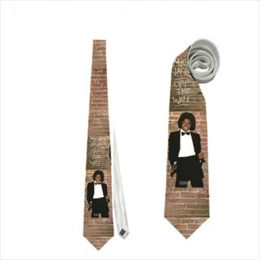 Necktie michael jackson mj off the wall