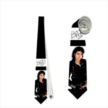 Necktie michael jackson mj bad