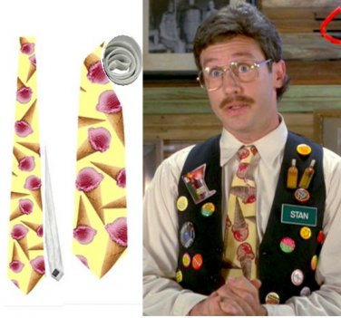 Necktie stan office space Chotchkie's manager icecream cones