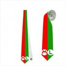 Necktie super mario luigi logo funny tie