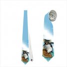 Necktie surfs up penguin