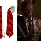 Necktie batman two-face harvey dent red stripes roleplay cosplay