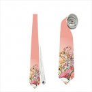 Necktie flamingos pink