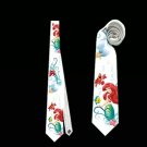 Necktie the little mermaid ariel romance tie grooms groomsman flounder wedding