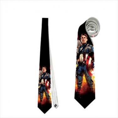 Necktie superheroes captain america