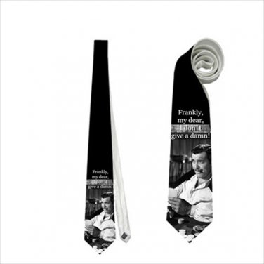 Necktie gone with the wind I don't give a damn clark gable