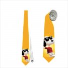 Necktie snoopy yellow tie