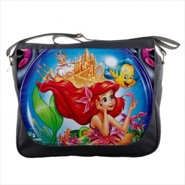 Messenger Bag the little mermaid ariel flounder triton