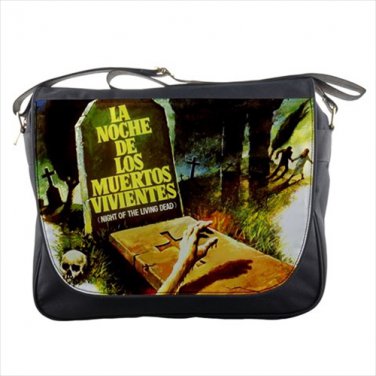 Messenger Bag cementery zombies undead horror halloween handbag