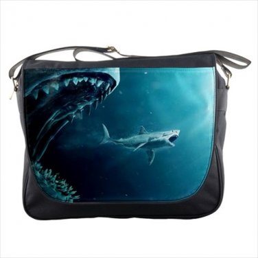 Messenger Bag shark jaws meg megalodon