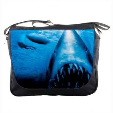 Messenger Bag shark jaws meg megalodon