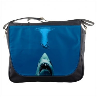 Messenger Bag shark jaws meg megalodon