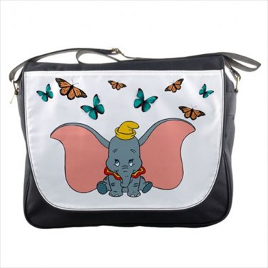 Messenger Bag dumbo butterflies