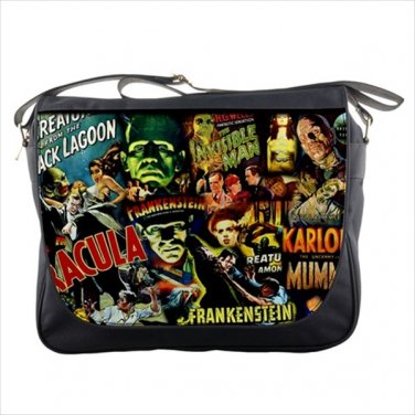 Messenger Bag frankenstein universal monsters dracula mummy black lagoon monster