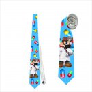 Necktie super doctor mario with mask virus fun quarantine