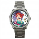 Sport metal watch little mermaid Ariel