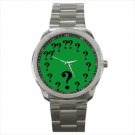 Sport metal watch riddler question mark