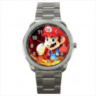 Sport metal watch super mario