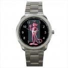Sport metal watch pink panter