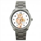 Sport metal watch sexy blonde manga anime