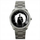 Sport metal watch james bond agent 007 goldeneye