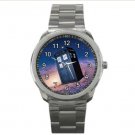 Sport metal watch dr. who doctor cabin