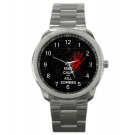 Sport metal watch keep calm and kill zombies