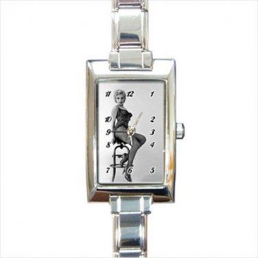 marilyn monroe chair Rectangle Italian Charm Watch