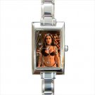 From Dusk Till Dawn Rectangle Italian Charm Watch