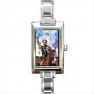 spartacus Rectangle Italian Charm Watch