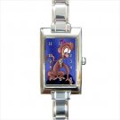 abu aladdin Rectangle Italian Charm Watch