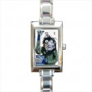 Crazy Harry muppet Rectangle Italian Charm Watch