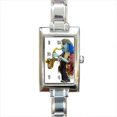 muppet zoot sax  Rectangle Italian Charm Watch