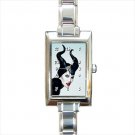 Maleficent sleeping beauty Rectangle Italian Charm Watch
