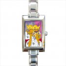 robin hood king Rectangle Italian Charm Watch