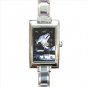bear pole dancer Rectangle Italian Charm Watch
