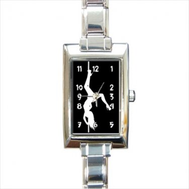pole dancer Rectangle Italian Charm Watch