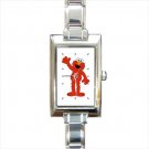 elmo Rectangle Italian Charm Watch