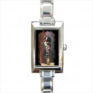 haunted mansion Rectangle Italian Charm Watch