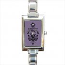 haunted mansion Rectangle Italian Charm Watch