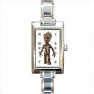 baby groot Rectangle Italian Charm Watch
