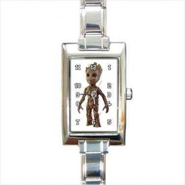 baby groot Rectangle Italian Charm Watch