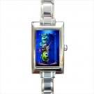 monsters inc Rectangle Italian Charm Watch