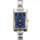 haunted mansion stretching room Rectangle Italian Charm Watch