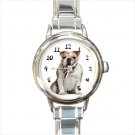 french bulldog Italian Charm Watch