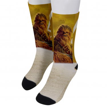 Socks men's crew chewbacca chewie